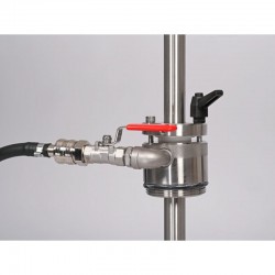 Pompe à solvant à commande à pied Flexible d'écoulement & robinet Burkle 5603-3000
