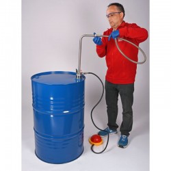 Pompe à solvant à commande à pied Flexible d'écoulement & robinet Burkle 5603-3000