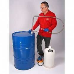 Pompe à solvant à commande à pied Flexible d'écoulement & robinet Burkle 5603-3000