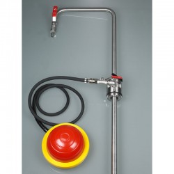 Pompe à solvant, commande à pied Coude de sortie Burkle 5603-1100