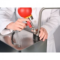 Pompe à solvant pour bidon en fer blanc commande manuelle Burkle 5603-2000