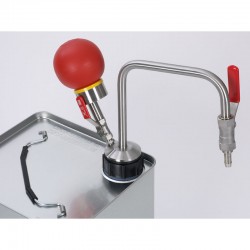 Pompe à solvant pour bidon en fer blanc commande manuelle Burkle 5603-2000