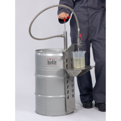 Pompe vide-fût en acier inoxydable flexible d'écoulement et robinet Burkle 5601-0801