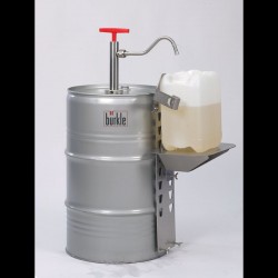Pompe vide-fût en inox - coude de sortie Inox 304 Burkle 5601-0800