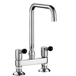 Delabie Robinetterie  | Mélangeur 2 trous sur plage 90 litres / minute DELABIE 5641T3 | DEL-5641T3