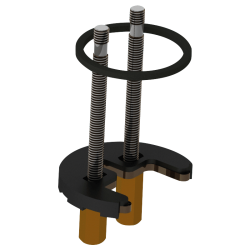 Pièces de rechange | Kit de serrage avec tiges filetées L.75 mm DELABIE 2510SES | DEL-2510SES