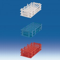 Support tubes à essais et pipettes | Porte tubes à essais | 3 couleurs polypropylène | pour tubes de 18 mm | VIT-3192943_1