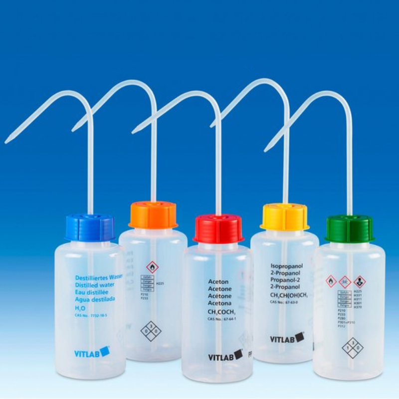 Pissette | Pissette de sécurité PELD 500 ml pour acide acétique col large VITLAB | VIT-1352979