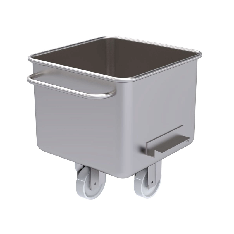 Cuve et Pétrin inox | Cuve bac Europe en inox avec poignées de basculement 200 litres | BRO-3320200