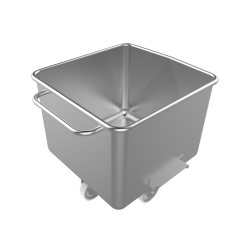 Cuve et Pétrin inox | Cuve bac Europe en inox avec poignées de basculement 200 litres | BRO-3320200