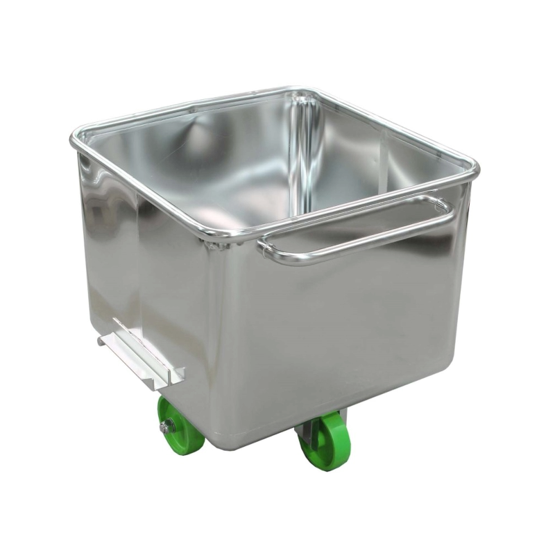 Cuve et Pétrin inox | Cuve bac Europe en inox avec poignées de basculement 200 litres | BRO-3320200-E-GRUEN