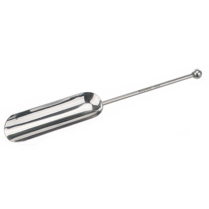 Pelle inox de laboratoire | Pelle à doser en inox avec bouton à long manche 4 tailles Bochem | BOC-3600_1