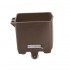 Cuve bac Europe plastique PEHD 200 Litres 9 couleurs avec griffes de basculement : Couleur :Marron