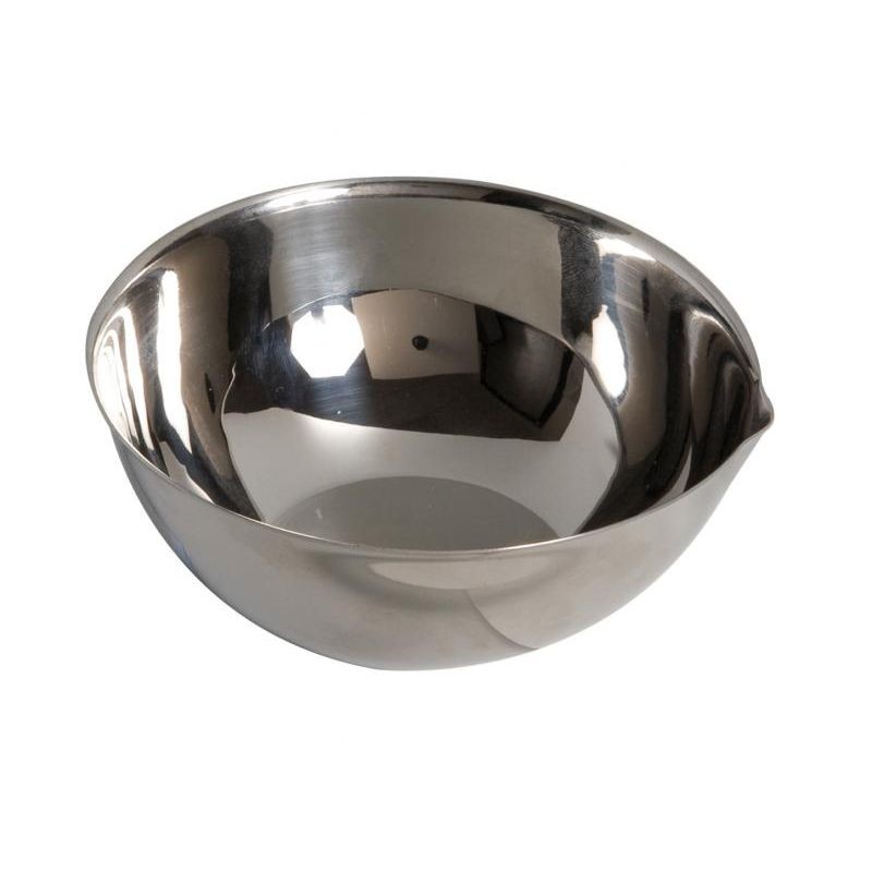 Bols Inox | Cupule à fond plat avec bec en inox 304L de 20 à 4500 ml | AGE-304_1