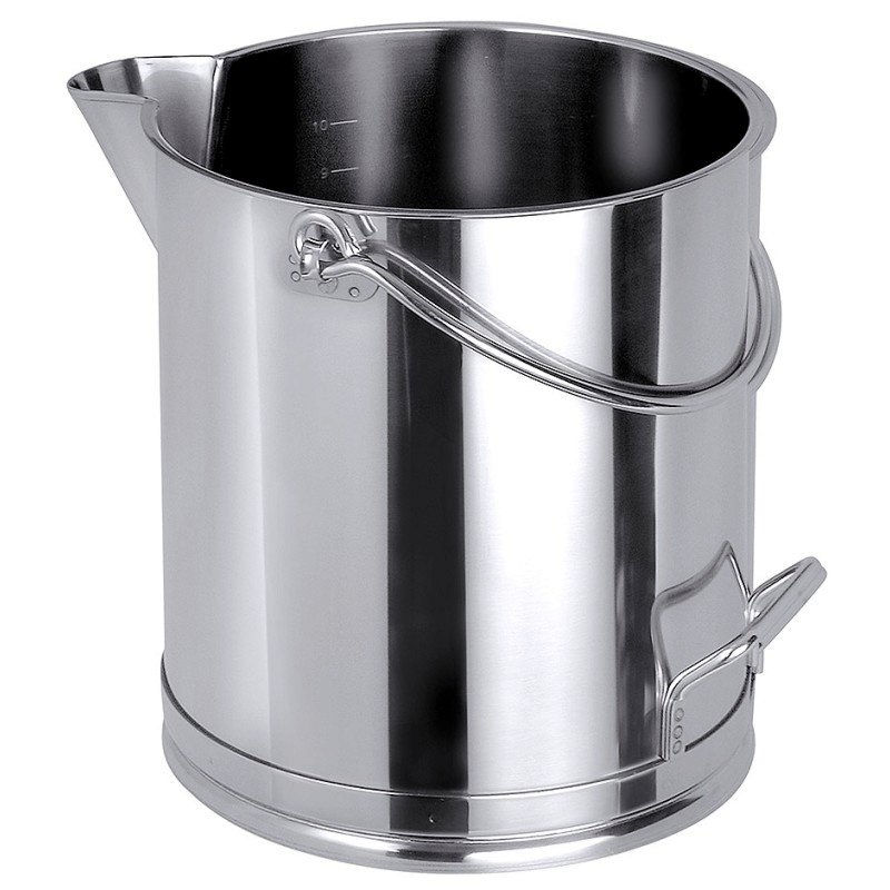 Seau Inox | Seau Inox à bec verseur de laboratoire et industriel de 10 à 20 litres | COT-3100010_1