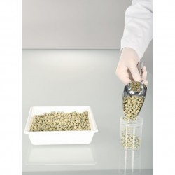 Pelle inox de laboratoire | Pelle inox alimentaire économique de 100 à 300 ml FoodScoop | SAM-A643-100_1