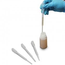 Micropipette | Pipette Pasteur transparente graduée LDPE 1 ml stérile 200 pièces | ROG-DLB030