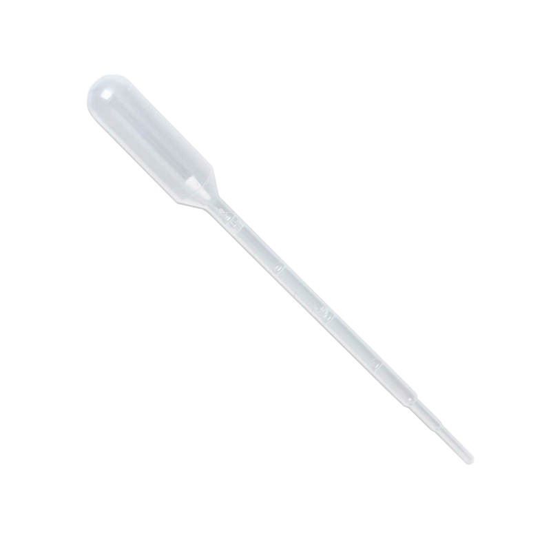 Micropipette | Pipette Pasteur transparente graduée LDPE 2 ml non stérile 500 pièces | ROG-DLB025