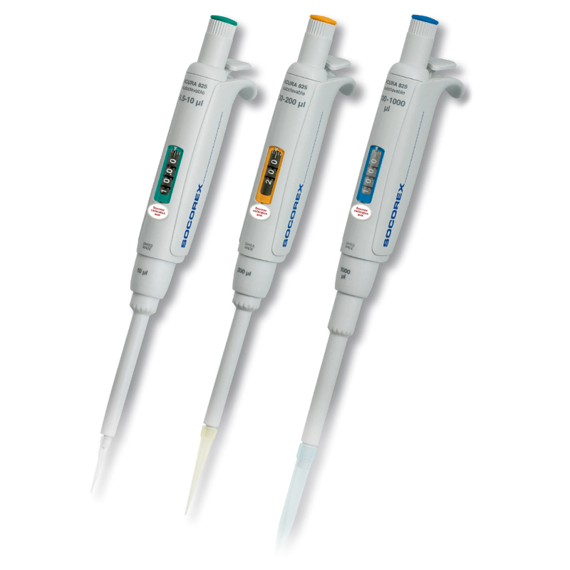 Micropipette | Micropipette Acura® manual 825 SOCOREX 0.1-2 à 100-1000 µl | SOC-825.0002_1