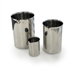 Béchers Inox | Bécher Inox 316L Pharmaceutique à bec de 100 à 5000 ml | SAM-A866_1