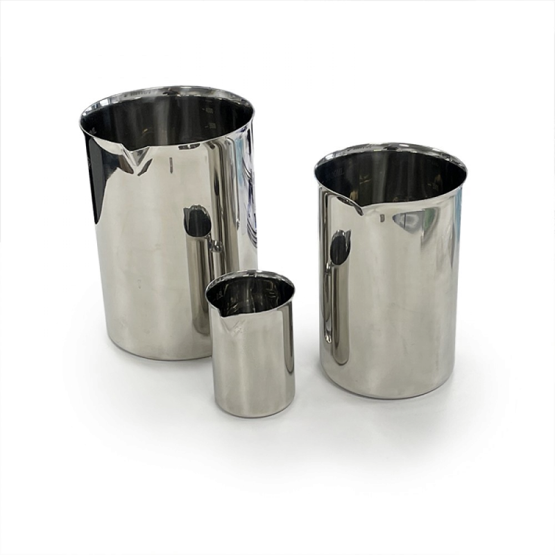 Béchers Inox | Bécher Inox 316L Pharmaceutique à bec de 100 à 5000 ml | SAM-A866_1