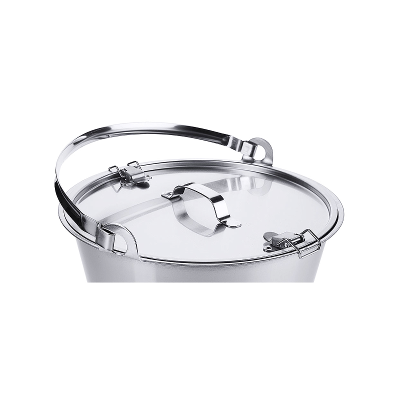 Seau Inox | Couvercle à grenouillère pour seau en inox | COT-417007_1