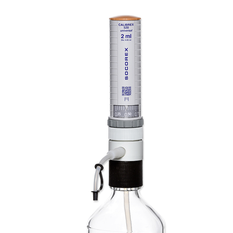 Distributeur pour flacon | Distributeur Calibrex™ 520 de 0,25-2 ml à 1-10 ml SOCOREX | SOC-520.002_1