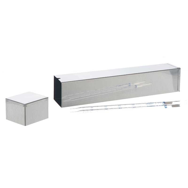 Boîtes et pots en inox | Boîte pour pipette Inox forme carré 5 modèles Bochem™ | BOC-8870_1