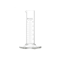 Flacon en verre | Éprouvette graduée classe B forme basse verre borosilicaté 3.3 de 10 à 1000 ml Pobel | 0100495304_1