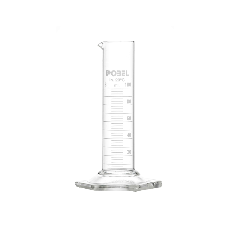 Flacon en verre | Éprouvette graduée classe B forme basse verre borosilicaté 3.3 de 10 à 1000 ml Pobel | 0100495304_1