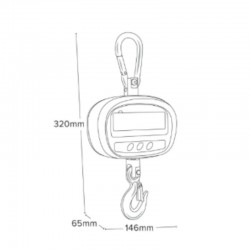 Balance Commerce | Crochet Peseur SHS 50Kg à 300Kg - 10g à 50g ADAM Equipment | SHS50_1