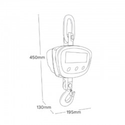 Balance Commerce | Crochet peseur LHS 500Kg à 2000 Kg - 0.1kg à 0.5kg ADAM Equipment | LHS500_1