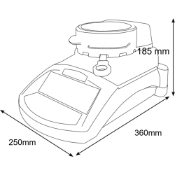 Outillage | Dessiccateur PMB - 50 g à 200g - 0.001g à 0.01g - ADAM Equipment | PMB53_1