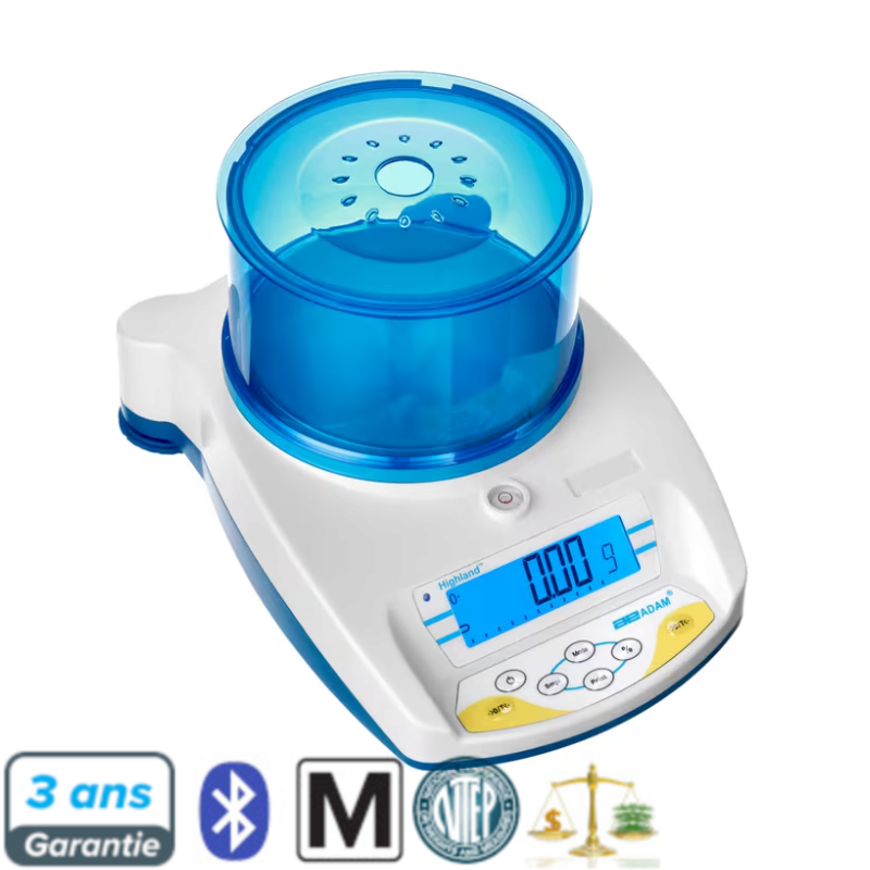 Balance Laboratoire | Balance de précision homologuée Highland - 600g 1000g - 0.01g ADAM Equipment | HCB602M_1