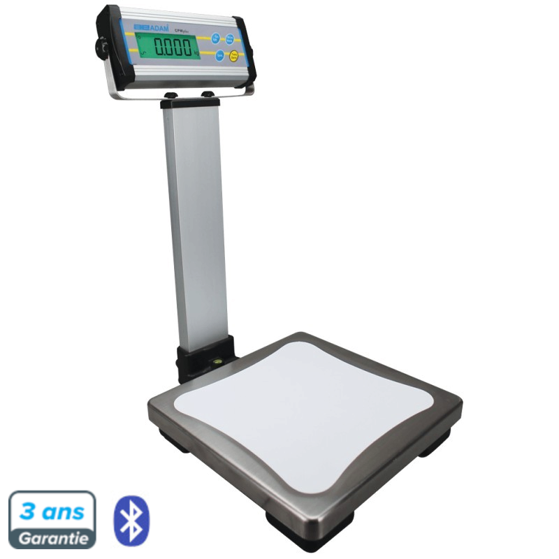 Balance Commerce | Balance CPWPlus colonne plateau 300x300mm 6 à 200Kg - 2g à 50g Adam Equipment | CPWplus6P_1