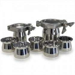 Fût inox et conteneur inox | Mini conteneur en inox 316L de 1 ml à 100 ml | SAM-A816