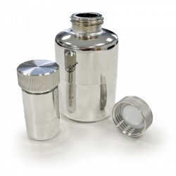 Fût inox et conteneur inox | Bouteille Inox 316L bouchon GL45 de 1 ml à 100 ml