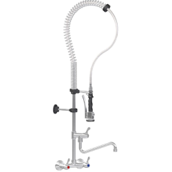 Douchette de prélavage | Douchette de prélavage murale avec mélangeur 1/4 de tour et robinet de puisage | MAD-5557AZ