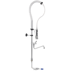 Douchette de prélavage | Douchette de prélavage commande au pied eau froide et robinet de puisage | MAD-5590