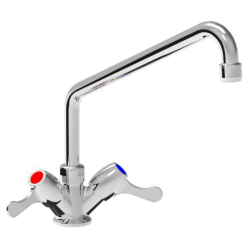 Robinetterie laverie  | Robinet mélangeur monotrou 1/4 de tour 21 litres/minute Bec 300 mm | MAD-5540