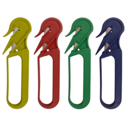 Cutter détectable | Cutter détectable de sécurité jetable Penguin 400 - 4 couleurs Lame inox | SAF-P400M