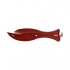 Cutter détectable de sécurité jetable Fish 600 4 couleurs 3 types de lame inox : Couleur écrite:Rouge, Cutter:Avec crochet 