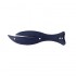 Cutter détectable de sécurité jetable Fish 600 4 couleurs 3 types de lame inox : Couleur écrite:Bleu, Cutter:Sans crochet 