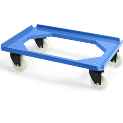 Chariot roule bac | Chariot roule bac 250Kg roulettes pivotantes polypropylène 5 couleurs | MM-20300