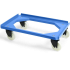 Chariot roule bac 250Kg roulettes pivotantes Nylon PA 5 couleurs : Couleur:Bleu