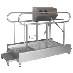 Lave-semelles - Lave-bottes | Station d’hygiène avec pédiluve | BRO-6881111L1_1