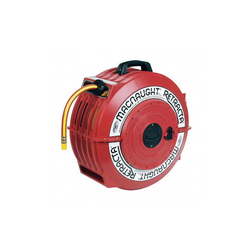 Enrouleur automatique PVC | Enrouleur automatique industrie chimique 16 mètres RED-WP100R3 RETRACTA macnaught | RED-HFQ200R3