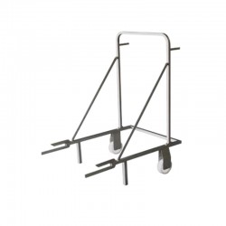 Cuve et Pétrin inox | Chariot de nettoyage de cuve en acier inoxydable 304 120 litres | BRO-3320400-120L