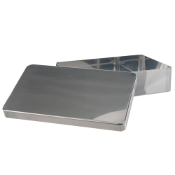 Boîtes et pots en inox | Boîte inox rectangulaire avec couvercle Bochem™ | BOC-8400_1