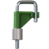 Presse-tube pince stop-it avec Easy-Click 4 couleurs 10 mm PVDF Burkle : Couleur:G - vert, Pour tubes jusqu'à diam.:10 mm
